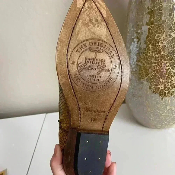 Golden Goose Santiago Snake Embossed Western Boot - Picture 11 of 16